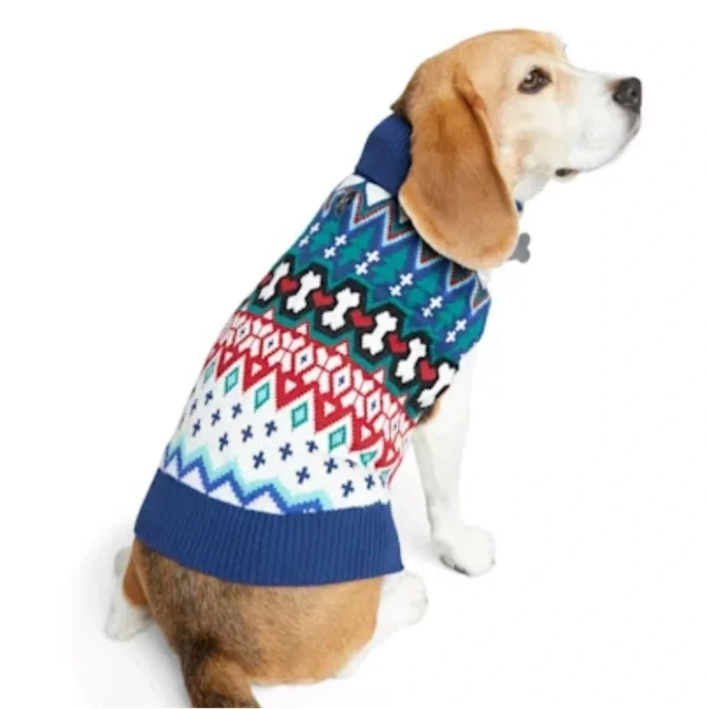 New Crosses Holiday Christmas Winter dog sweater M